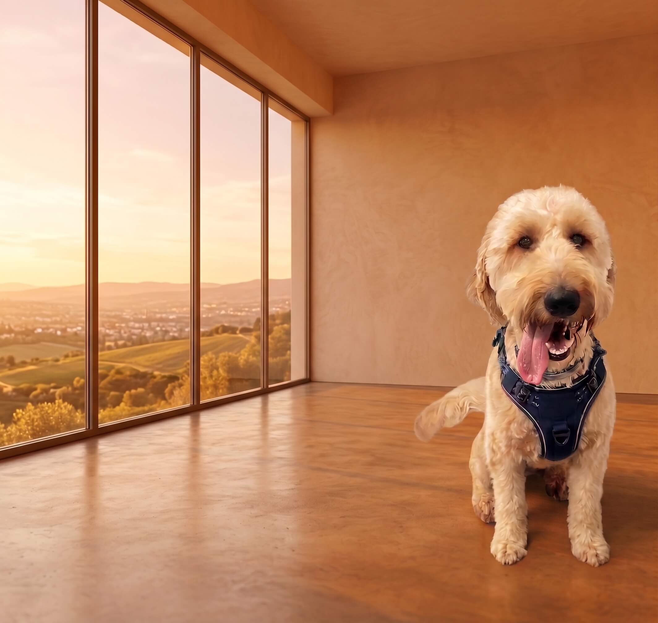 A family dog cared for by Harvey's Paws & Pieces